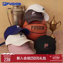 FILA FUSION File Tide Cards Lovers Baseball Cap 2024 Spring New Sports Hat Sun-cap Duck Tongue Cap