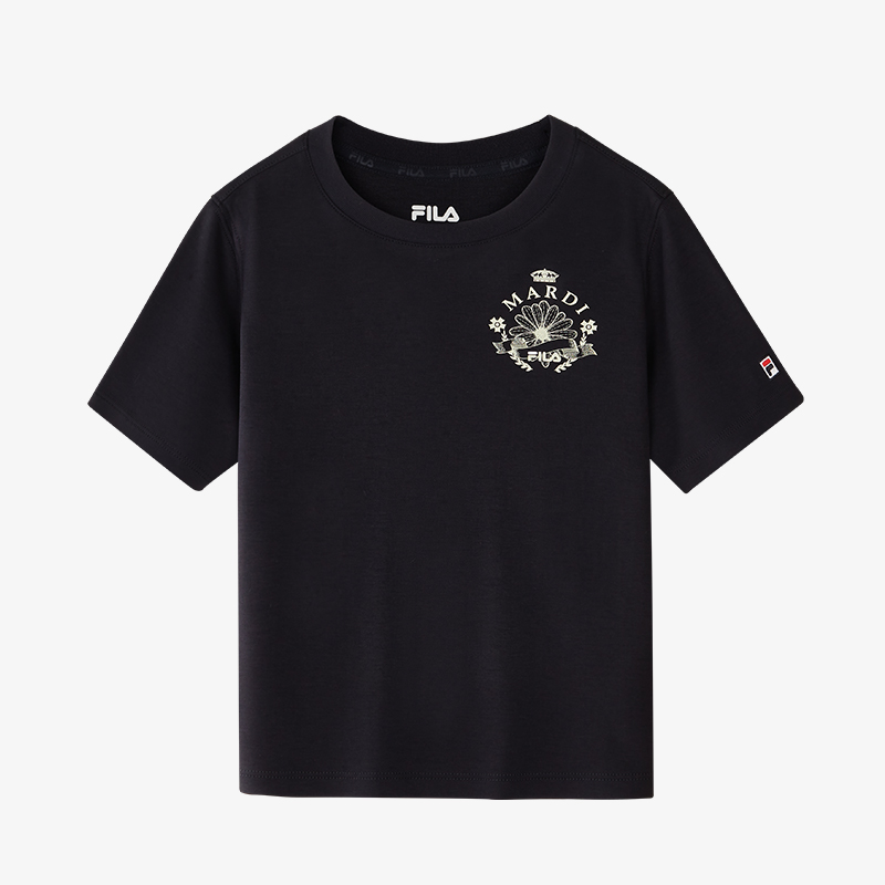 FILA KIDS x Mardi斐乐童装男女童短袖T恤夏季款儿童休闲印花上衣