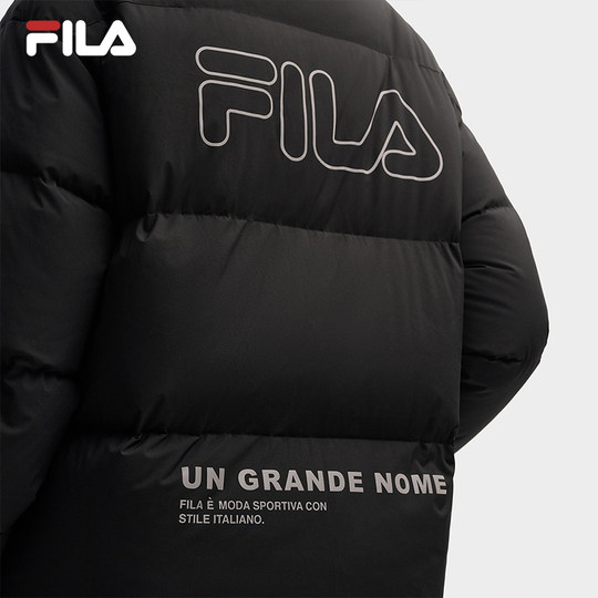 易烊千玺同款FILA斐乐情侣羽绒服2025冬新款男保暖RGB多彩外套女