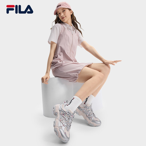 猫爪6代|FILA斐乐透气女鞋老爹鞋运动鞋复古新款鞋子厚底休闲鞋 - 图2