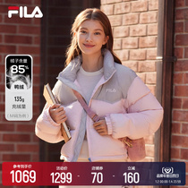 FILA File Official Womens Duvet Clothing Winter New Warm Windproof Loose short Bread Sportswear Sport Coats Women