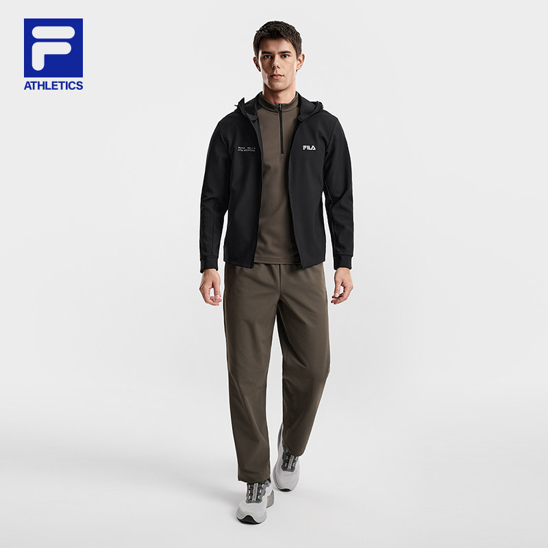 FILA斐乐官方男针织连帽外套26春新款健身运动跑步户外通勤风上衣,淘宝优惠券,粉丝福利购,淘宝优惠卷