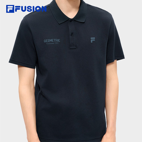 田曦薇同系列|FILA FUSION斐乐官方男子短袖POLO衫2026夏新款上衣 - 图2