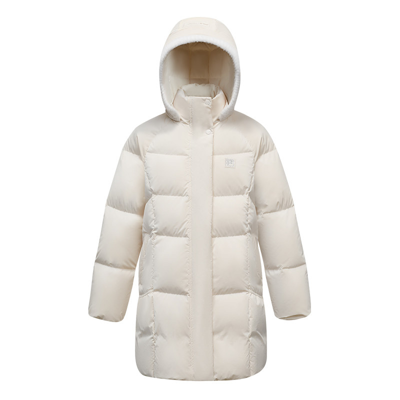 FILA KIDS斐乐童装女大童羽绒服2025冬新款儿童保暖中长休闲外套,淘宝优惠券,粉丝福利购,淘宝优惠卷