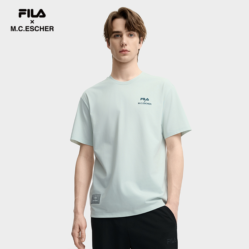 FILA 斐乐官方情侣短袖T恤夏秋新款时尚舒适速干运动短袖衫男上衣