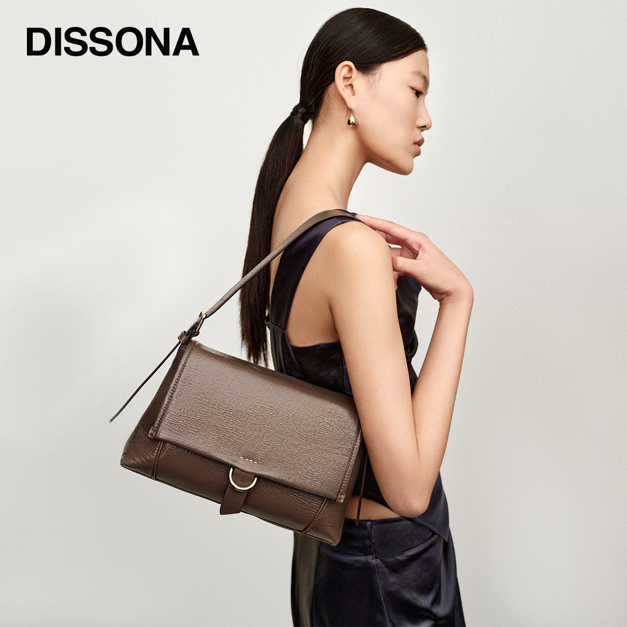 【直降】DISSONA女包赫拉单肩斜挎包大容量包包高级通勤包腋下包