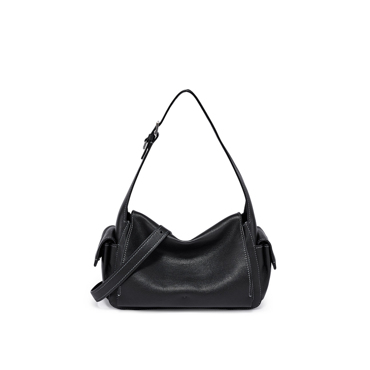 迪桑娜女包2026新品口袋吐司包手提包植鞣皮腋下hobo包单肩斜挎包