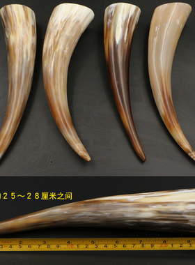 天然牦牛角点缀装饰摆件