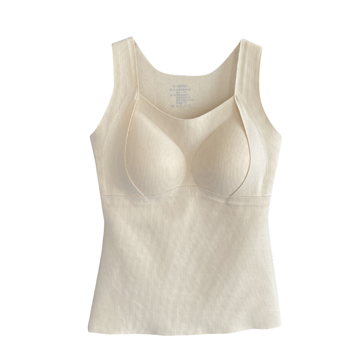 龙妹卡其色德绒保暖背心带胸垫女内搭2025冬新款加绒吊带打底上衣,淘宝优惠券,粉丝福利购,淘宝优惠卷