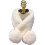 Демисезонный утепленный универсальный двусторонний шарф, с защитой шеи, из натуральной кожи