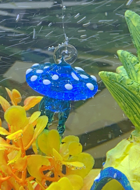 泡泡鱼玻璃漂浮造景挂饰水族箱