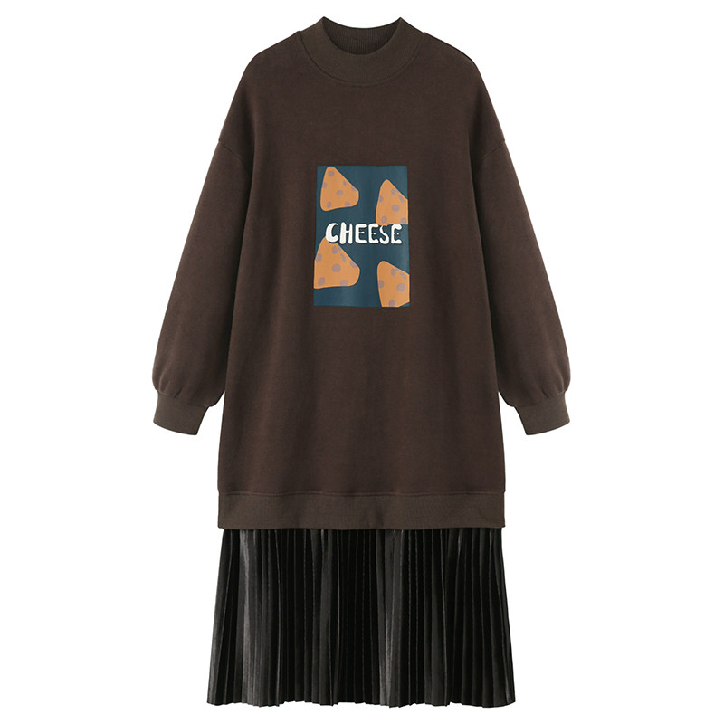 气质复古连衣裙女秋装2020卫衣裙子 veela连衣裙