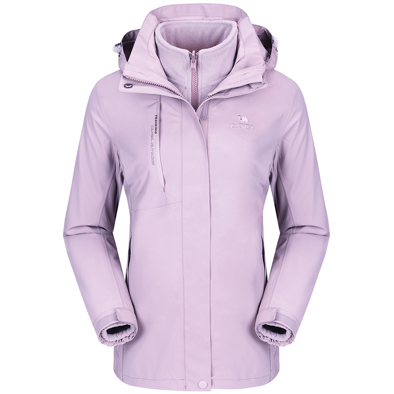 秋冬男女潮牌外套三合一加絨加厚抓絨登山服 2019 駱駝戶外沖鋒衣 秋冬男女潮牌外套三合一加絨加厚抓絨登山服 2019 駱駝戶外沖鋒衣