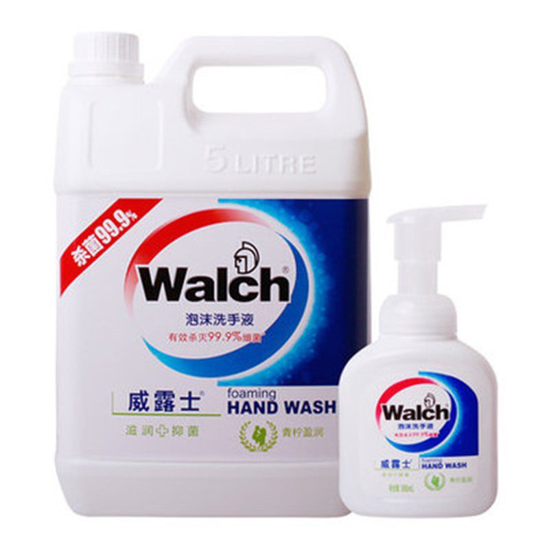 消毒杀菌除菌walch威露士泡沫洗手液-青柠盈润-5L替换补充大桶装-图1