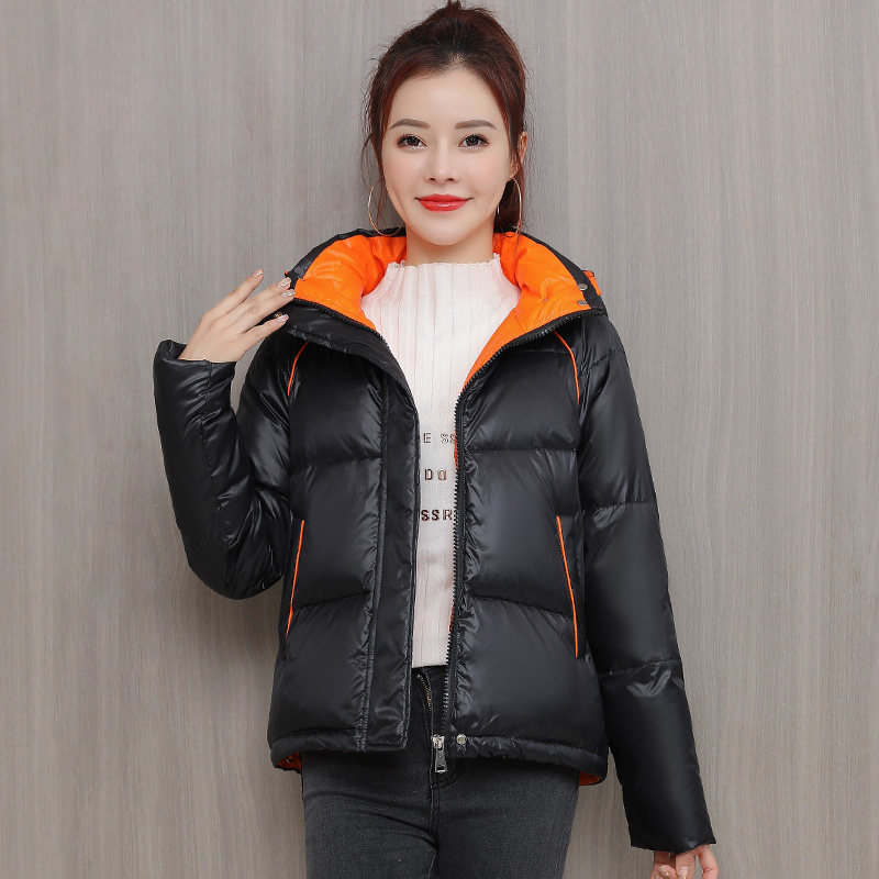 2025新款冬季连帽时尚洋气撞色羽绒服女小个子显高显瘦保暖外套,淘宝优惠券,粉丝福利购,淘宝优惠卷