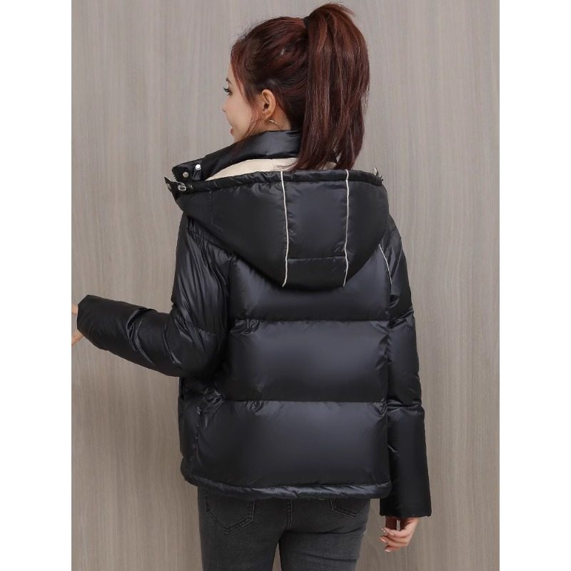 2025新款冬季连帽时尚洋气撞色羽绒服女小个子显高显瘦保暖外套,淘宝优惠券,粉丝福利购,淘宝优惠卷