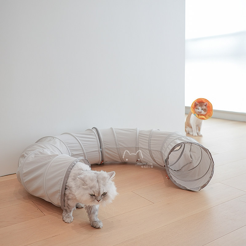 猫咪超长隧道躲避窝封闭式屋甜甜圈迷宫宠物钻洞丰容玩具四季通用,淘宝优惠券,粉丝福利购,淘宝优惠卷