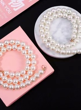 小香风花束珍珠链花束珍珠蝴蝶结