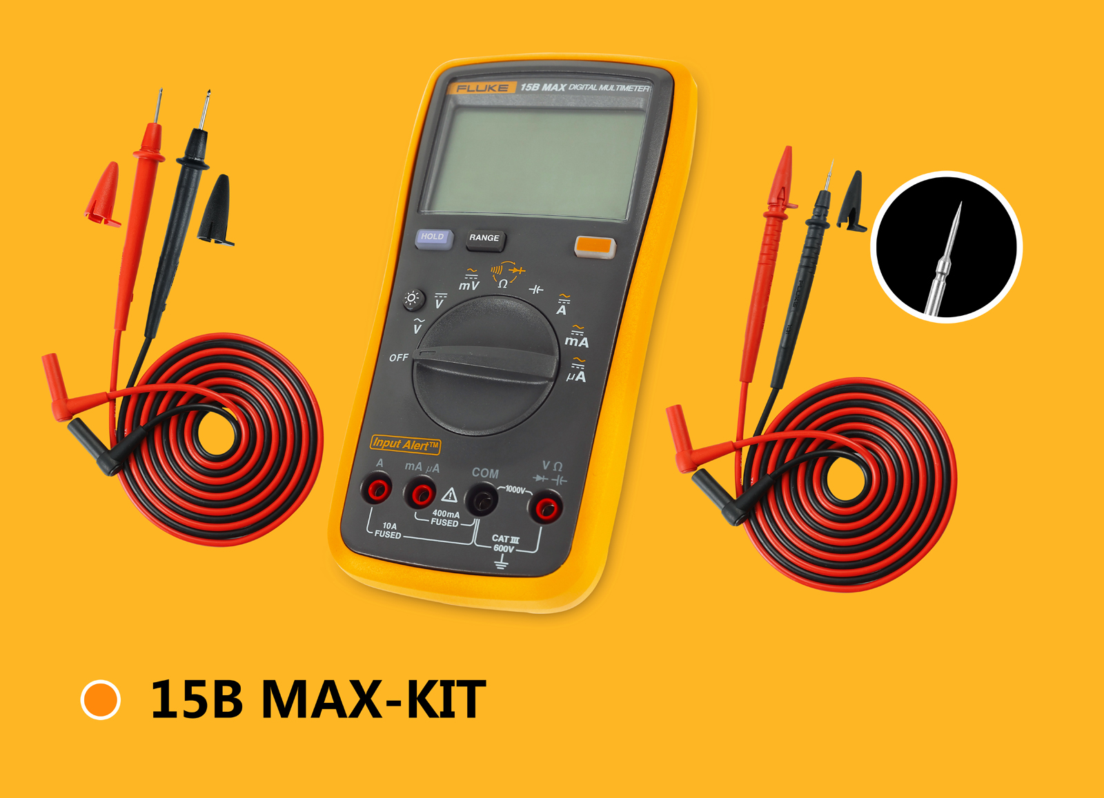 。FLUKE福禄克F15B F17B MAX-01 MAX-02 MAX-KIT 高精度数字万用 - 图1