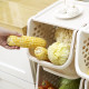 Plastic fruit and vegetable children's toy storage rack