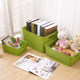 Thickened plastic woven storage basket with lid