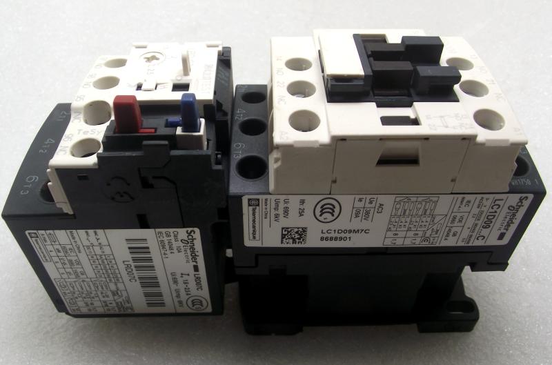 LRD07C原装施耐德热过载继电器三相热保护器配LC1D09接触器 - 图0