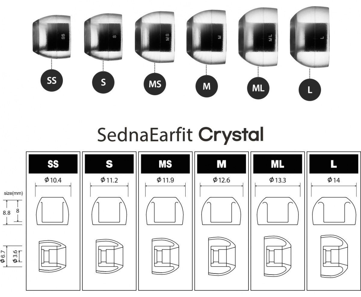 AZLA Crystal LSR耳机套入耳式t9ie ie900耳塞帽wf1000xm4 SE846 - 图1