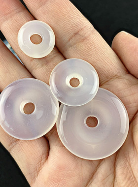 diy透明玉髓散珠饰品配件挂坠