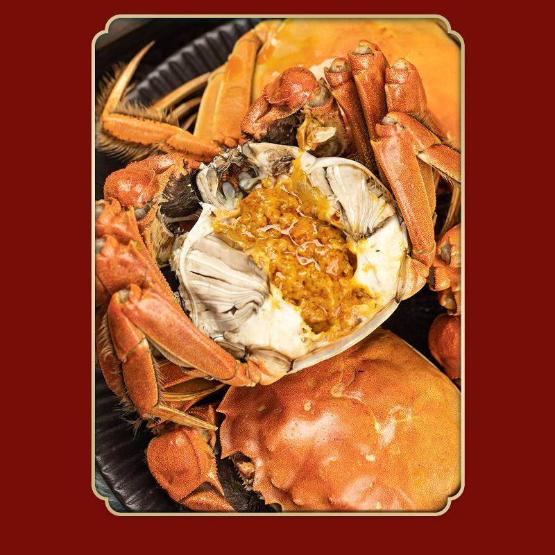 洪湖大闸蟹  鲜活螃蟹特大湖北清水蟹 12只 母蟹3两 公蟹4两礼盒,淘宝优惠券,粉丝福利购,淘宝优惠卷