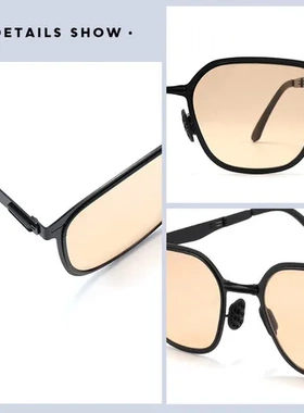 2023时尚便携风遮阳太阳镜饼干墨镜折叠个性折叠BY0006新款ins轻