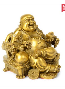 纯铜弥勒菩萨神像笑佛大肚佛