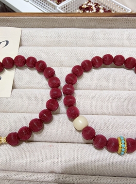 新中式宫廷风天然高含量紫金砂丝绒灯笼葫芦手链福禄本命年手串