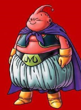 INS爆款七龙珠魔人布欧纹身标志M