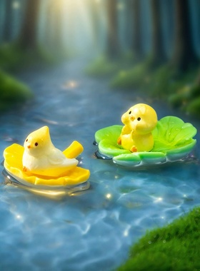 微景观树叶仿真银杏梧桐龟背叶四叶草枫叶造景diy装饰配件小摆件