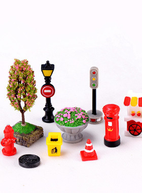 树脂桌面街景装饰小摆件