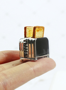 合金娃娃屋迷你烤面包机模型