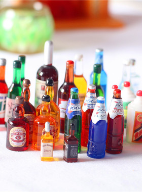 洋酒汽水微缩食玩拍摄配件娃娃屋
