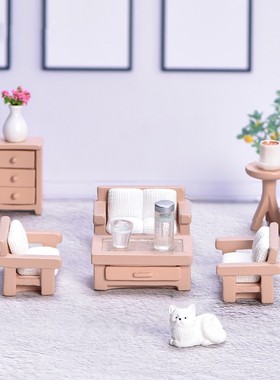 树脂娃娃屋茶几沙发床柜家具摆设