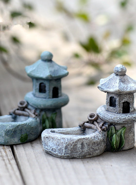 树脂中式微景观造景塔楼