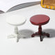 DOLLHOUSE doll house mini furniture coffee table white small round table coffee mahogany walnut color round table