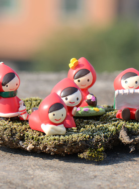 卡通小红帽拍摄道具摆件