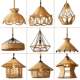 Hemp rope chandelier, nostalgic retro industrial style clothing store, Internet cafe, bar counter, restaurant, creative personalized shop decoration lamp