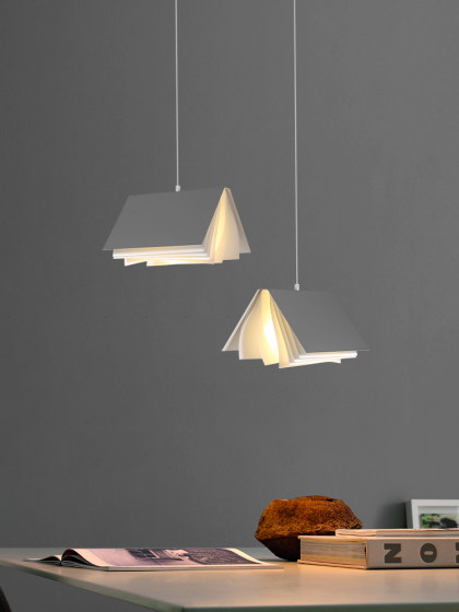 Book lamp Nordic restaurant chandelier designer creative personality study bedroom bedside lamp three-head dining table lighting