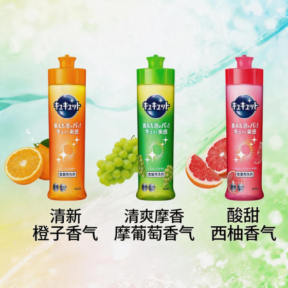 Kao powerful antibacterial fruit and vegetable household dishwashing liquid