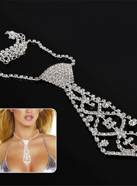 个性小众领带项链男嘻哈学院风潮流吊坠女钛钢百搭情侣配饰锁骨链