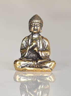 微景观摆件铜合金迷你小微雕人物无相佛达摩渔翁沙盘假山盆景造景