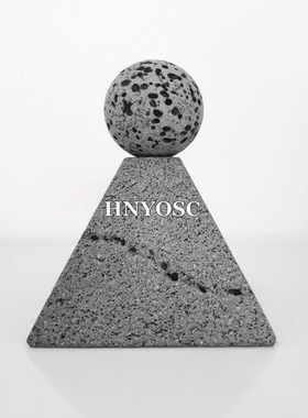 金字塔摆件天然火山岩香薰转运石