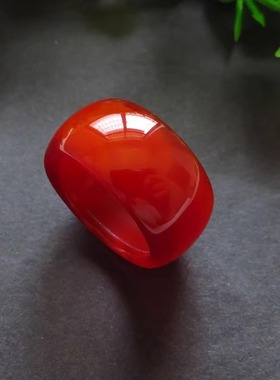 玛瑙扳指男款玉髓民族风