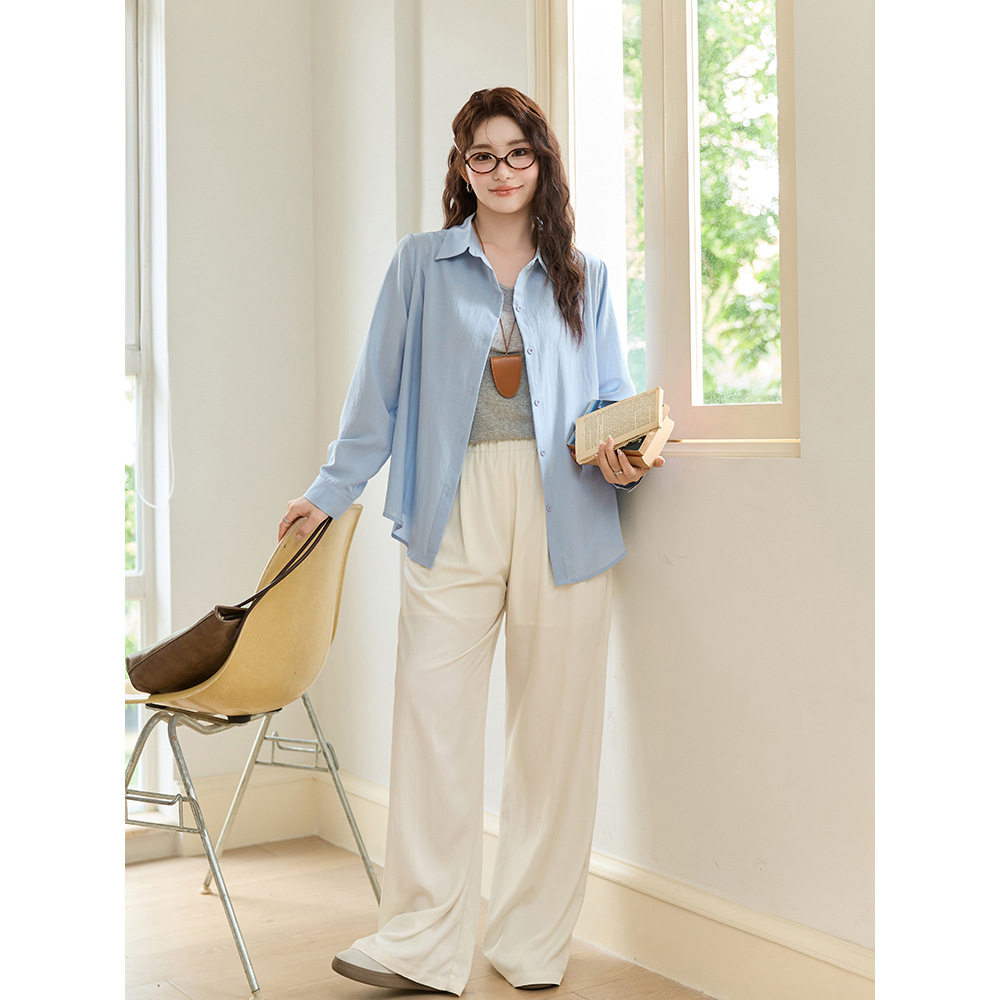 大码女装高腰阔腿裤女夏薄款宽松垂感胖mm梨形身材松紧腰直筒裤子,淘宝优惠券,粉丝福利购,淘宝优惠卷