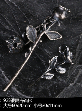 Yuki项链潮牌哥特骷髅情人银饰